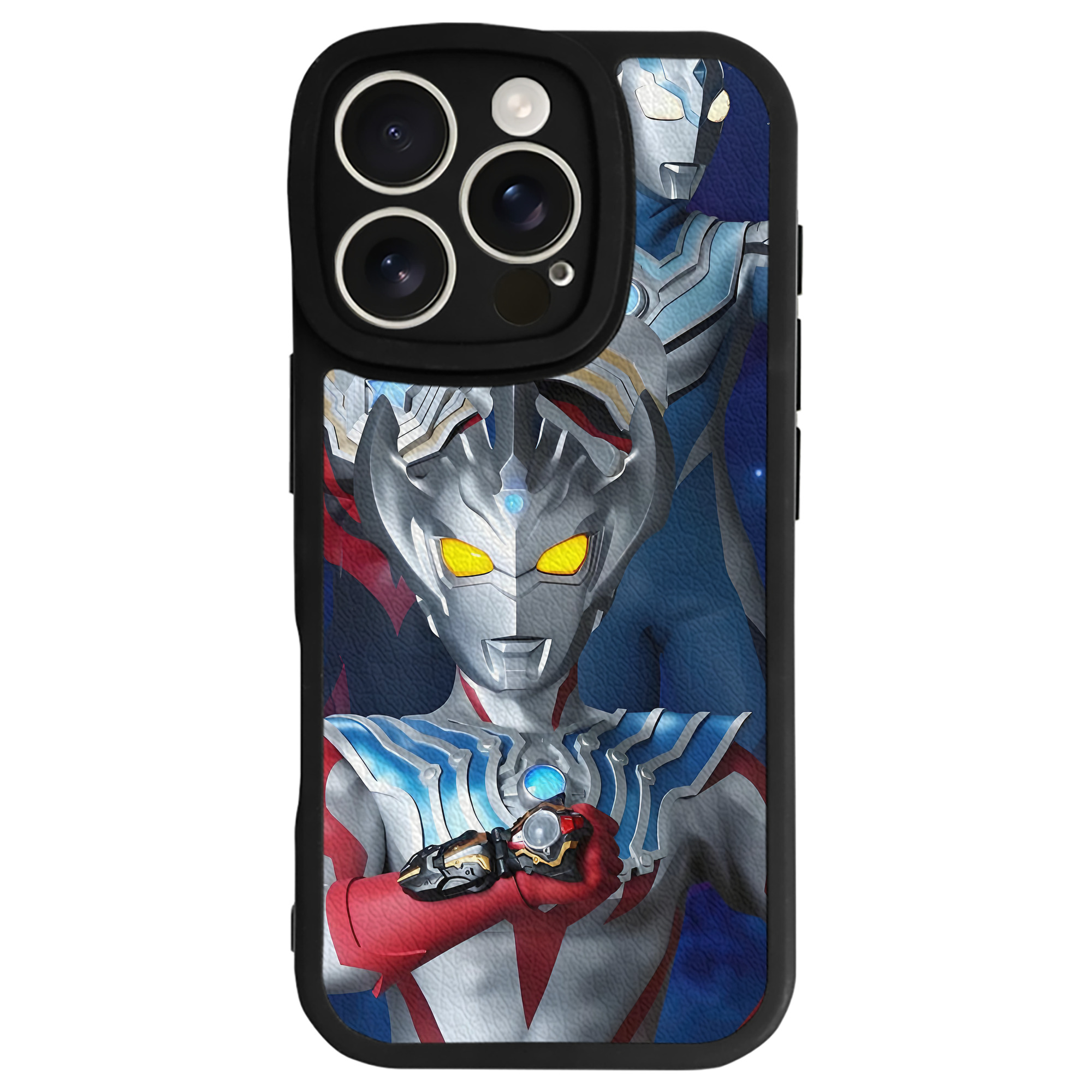 （画像用） ウルトラマン Ultraman 【iPhone 16シリーズ対応】シリコンスマホケース（レザー調） 材質：シリコン